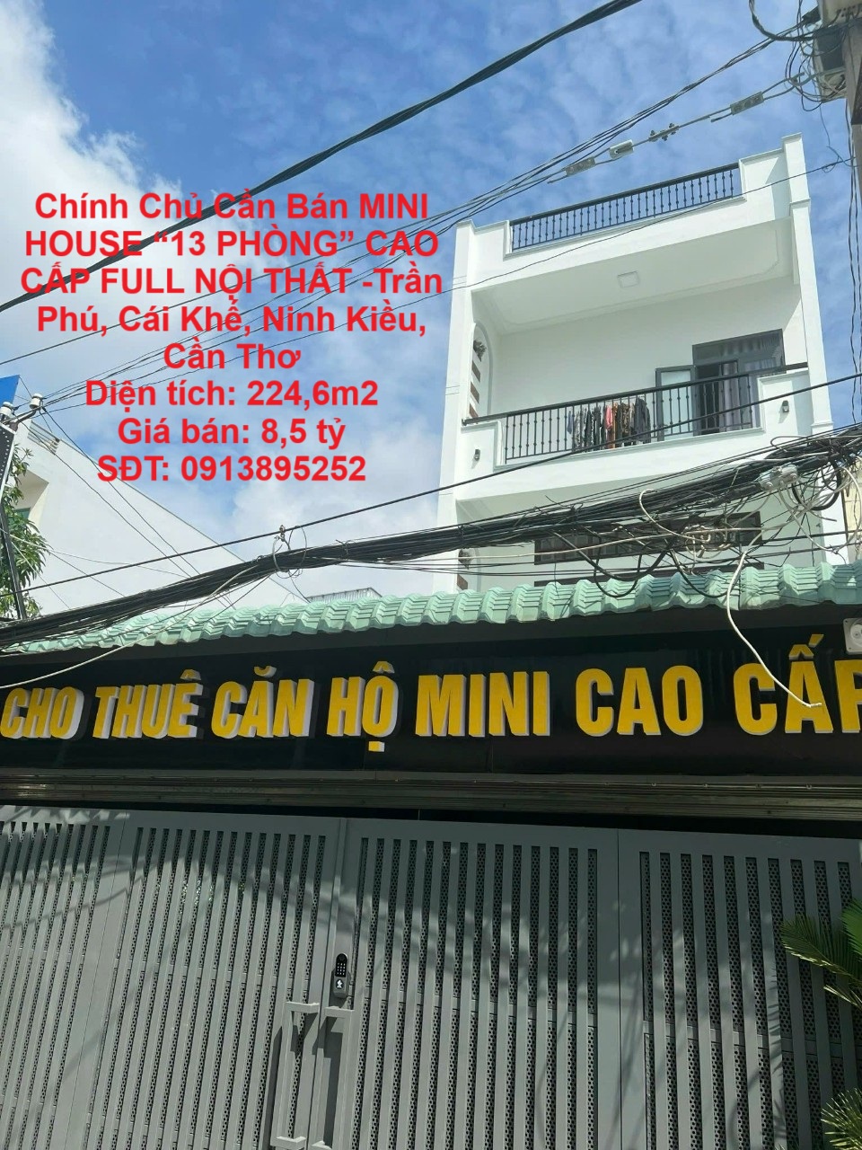 Chính Chủ Cần Bán MINI HOUSE “13 PHÒNG” CAO CẤP FULL NỘI THẤT -Trần Phú, Cái Khế, Ninh Kiều, Cần Thơ - Ảnh chính